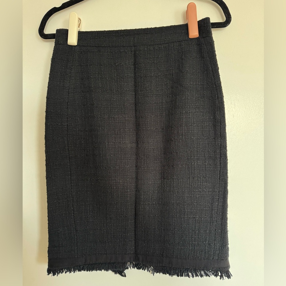 J. Crew Charcoal Tweed Pencil Skirt